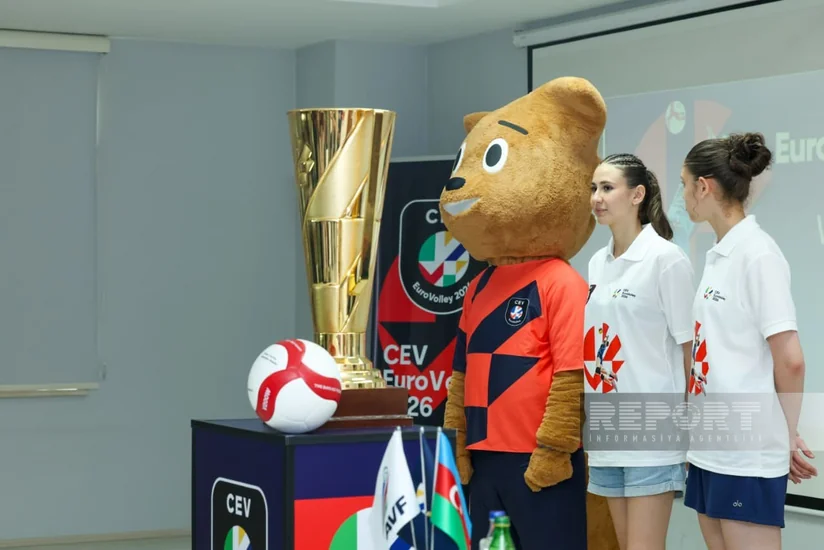 Avropa çempionatının kubokunun Bakıda təqdimat mərasimi keçirilib