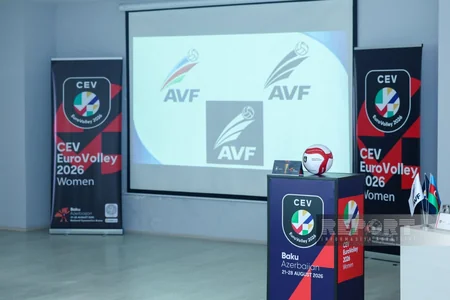 Avropa çempionatının kubokunun Bakıda təqdimat mərasimi keçirilib