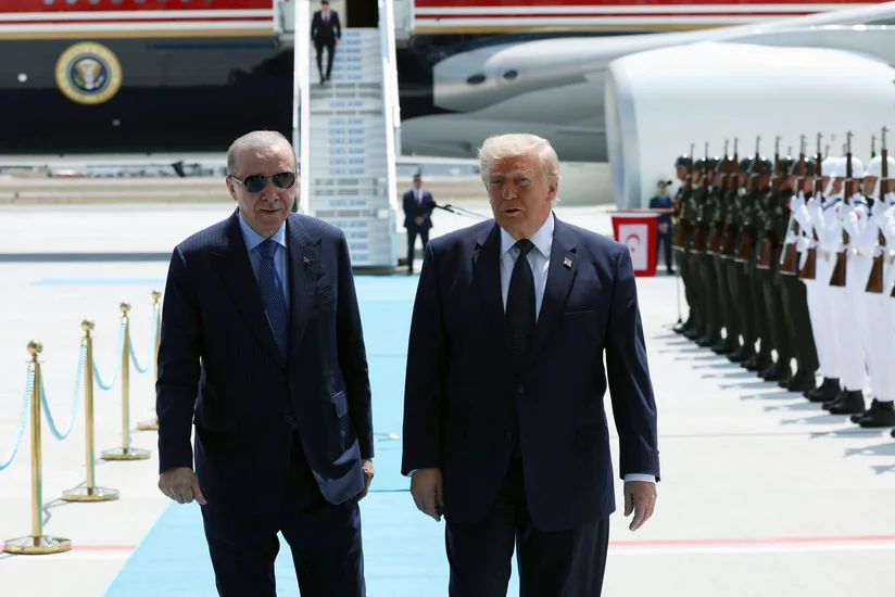 Ankarada Donald Trampın rəsmi qarşılanma mərasimi olub - YENİLƏNİB