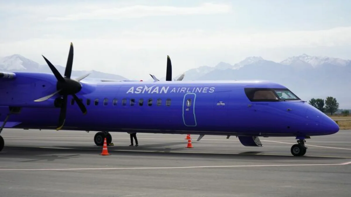 Razzakova uçan “Asman Airlines”ın təyyarəsi Bişkekə qayıdıb