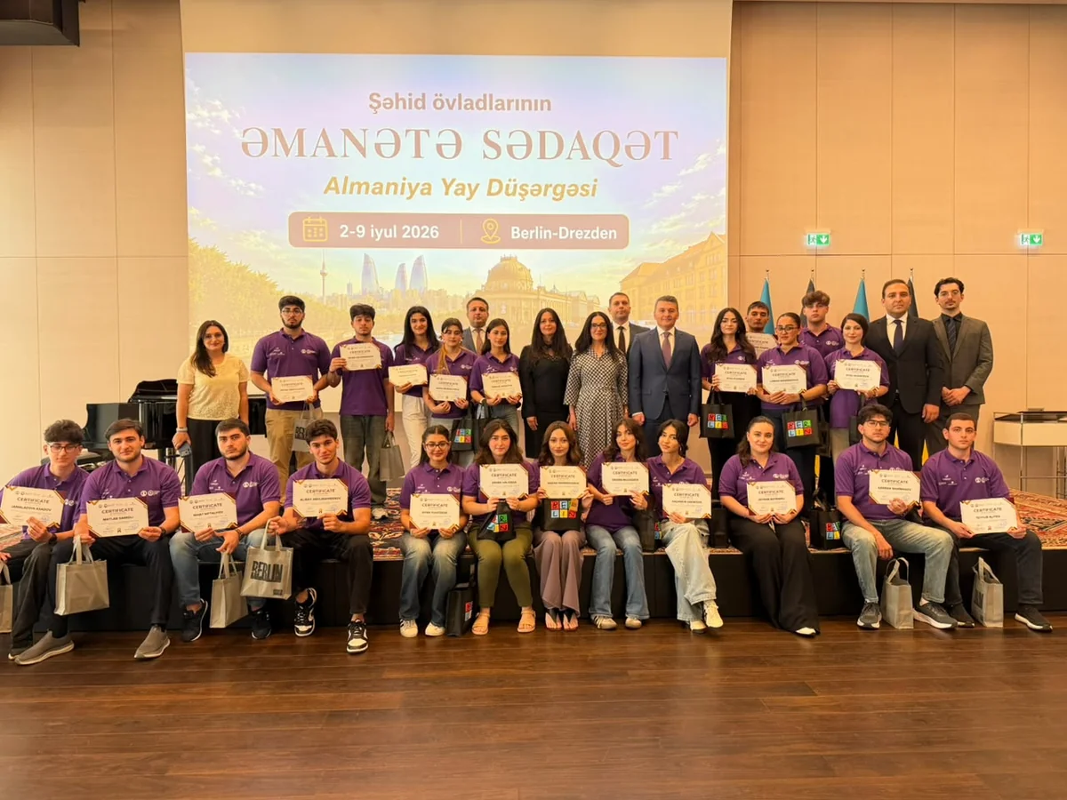 Almaniyada şəhid övladları üçün Əmanətə Sədaqət Yay Düşərgəsi keçirilib