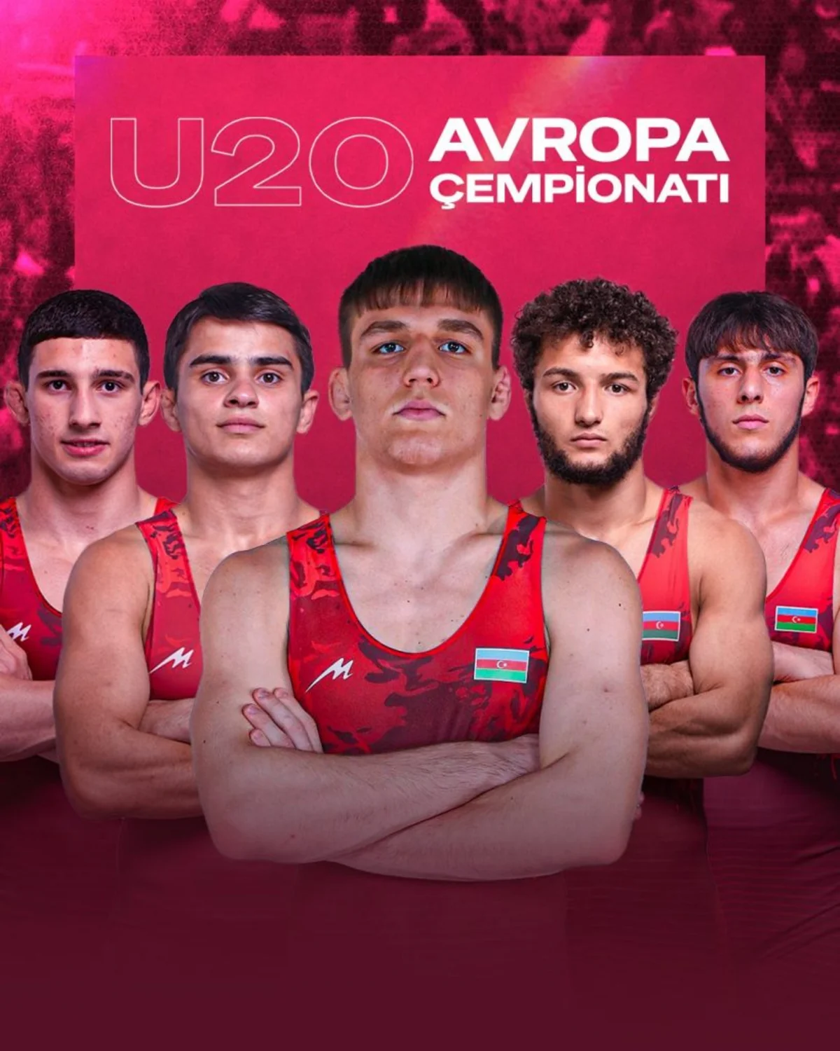 Azerbaijan finish U-20 European wrestling event with five medals