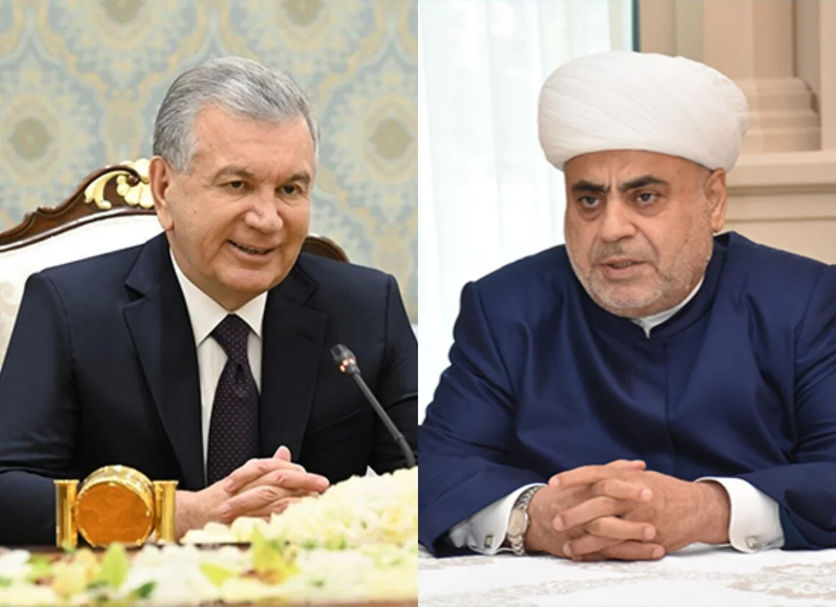 Özbəkistan Prezidenti Allahşükür Paşazadəyə Xalqın və Vətənin Hörməti ordenini təqdim edib