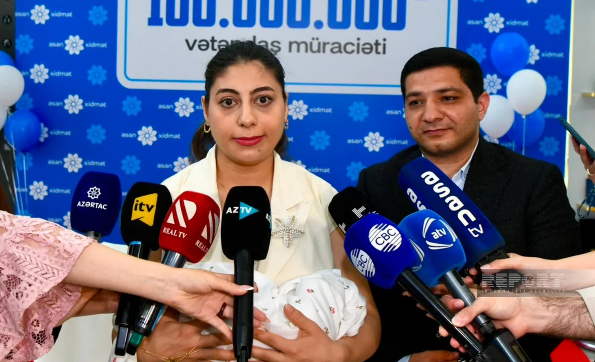 ASAN xidmətdə 100 milyonuncu müraciəti edilmiş körpənin anası: Təəccüblü və sevindirici haldır