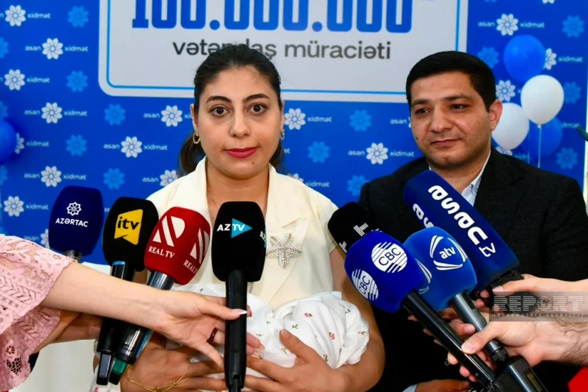 ASAN xidmətdə 100 milyonuncu müraciəti edilmiş körpənin anası: Təəccüblü və sevindirici haldır