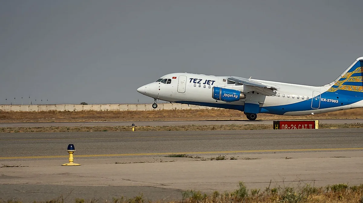 Кыргызскую Tez Jet лишили лицензии после инцидента с самолетом в аэропорту Манас