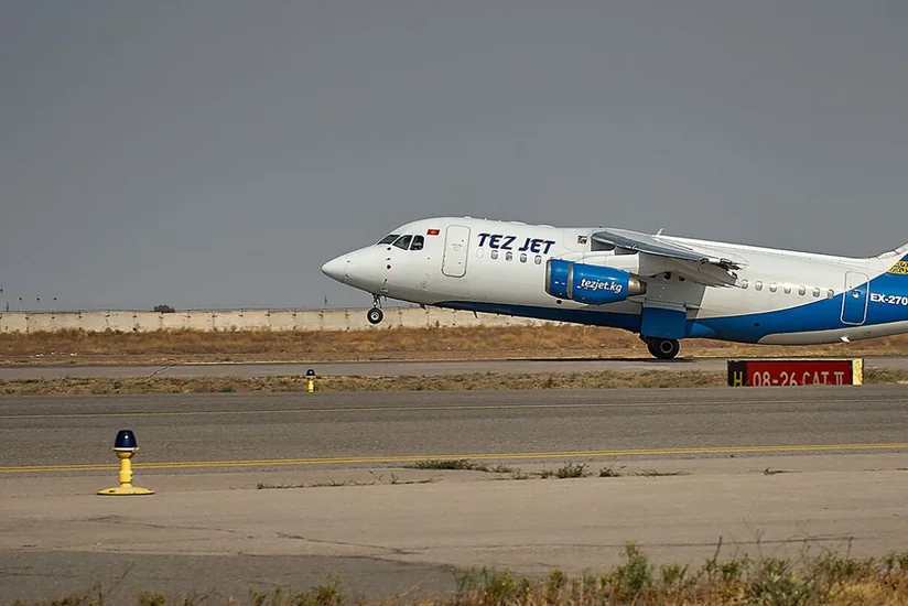 Кыргызскую Tez Jet лишили лицензии после инцидента с самолетом в аэропорту Манас