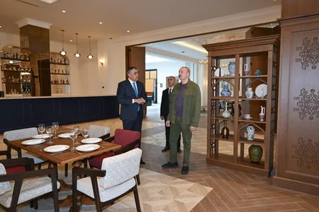 Prezident İlham Əliyev Xankəndi hotelinin açılışında iştirak edib
