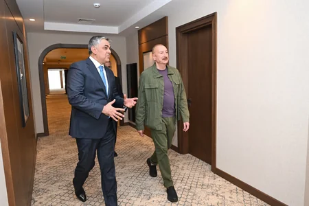 Prezident İlham Əliyev Xankəndi hotelinin açılışında iştirak edib