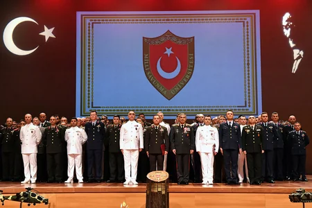 Zakir Həsənov Ərdoğanla birlikdə kursantların buraxılış mərasimində iştirak edib