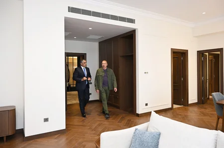 Prezident İlham Əliyev Xankəndi hotelinin açılışında iştirak edib