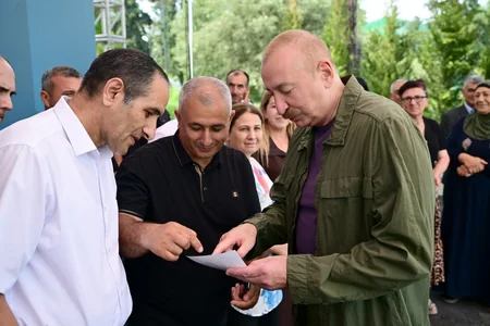 Prezident İlham Əliyev Xocavənd rayonunun Quzeyxırman kəndində olub