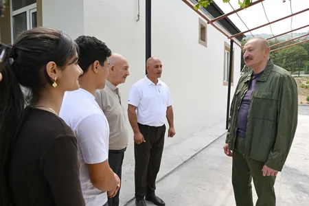Prezident İlham Əliyev Xocavənd rayonunun Quzeyxırman kəndində olub