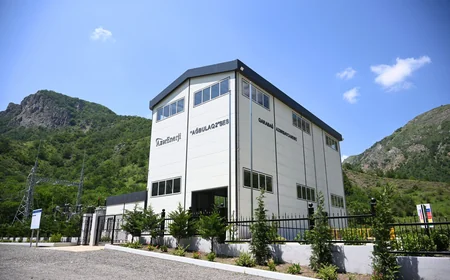 Prezident Laçında Hoçaz çayının üzərindəki su elektrik stansiyalarının açılışında iştirak edib