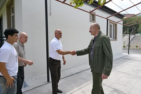 Prezident İlham Əliyev Xocavənd rayonunun Quzeyxırman kəndində olub