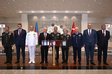 Zakir Həsənov Ərdoğanla birlikdə kursantların buraxılış mərasimində iştirak edib