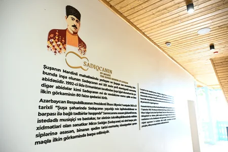İlham Əliyev Şuşada Sadıqcanın evinin bərpadan sonra açılışında iştirak edib
