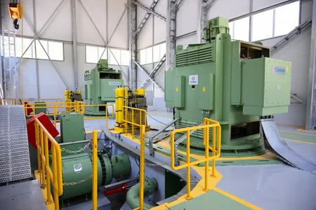 Prezident Laçında Hoçaz çayının üzərindəki su elektrik stansiyalarının açılışında iştirak edib