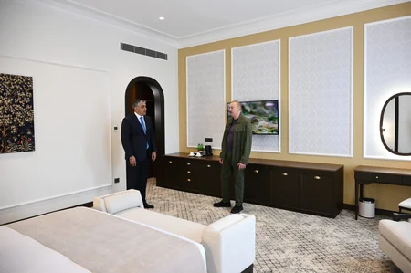 Prezident İlham Əliyev Xankəndi hotelinin açılışında iştirak edib