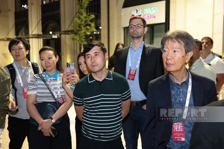 Shusha Global Media Forum participants tour newly built Karabakh Street