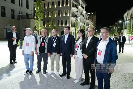 Hikmat Hajiyev meets participants of Shusha Global Media Forum