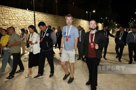 Shusha Global Media Forum participants tour newly built Karabakh Street
