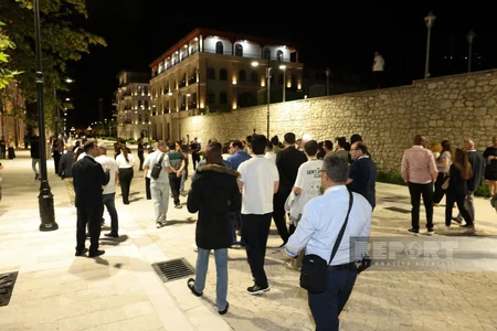Shusha Global Media Forum participants tour newly built Karabakh Street