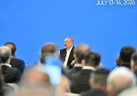 İlham Əliyev IV Şuşa Qlobal Media Forumunun açılışında iştirak edib - YENİLƏNİB-2