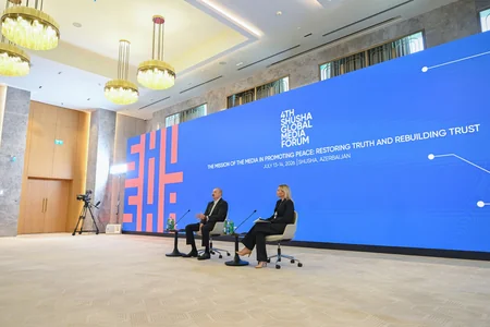 İlham Əliyev IV Şuşa Qlobal Media Forumunun açılışında iştirak edib - YENİLƏNİB-2