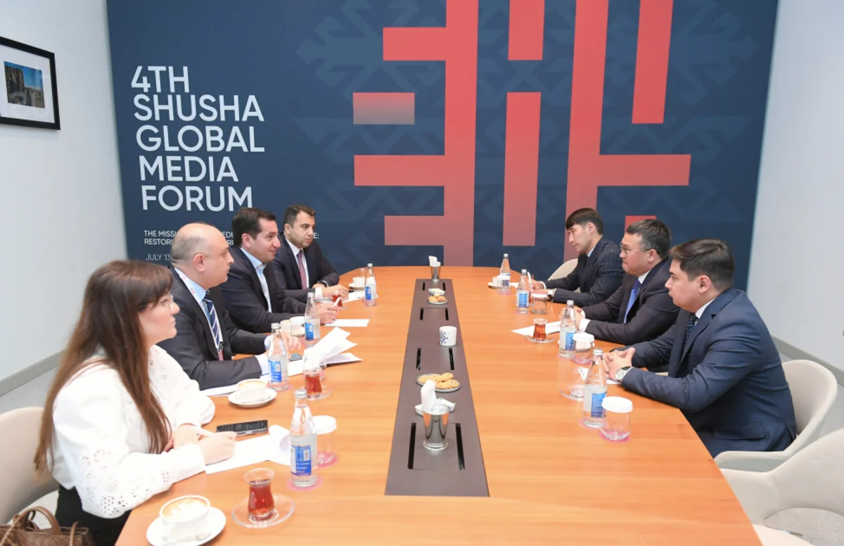 Hikmat Hajiyev, Kazakh officials discuss media cooperation
