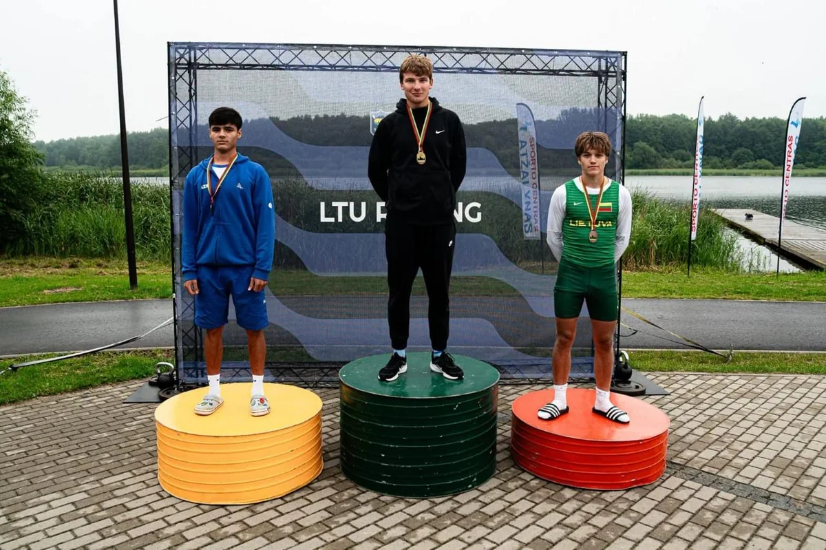 Azerbaijani rower wins silver at Lithuanian Open Championship
