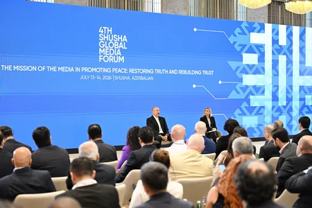 İlham Əliyev IV Şuşa Qlobal Media Forumunun açılışında iştirak edib - YENİLƏNİB-2