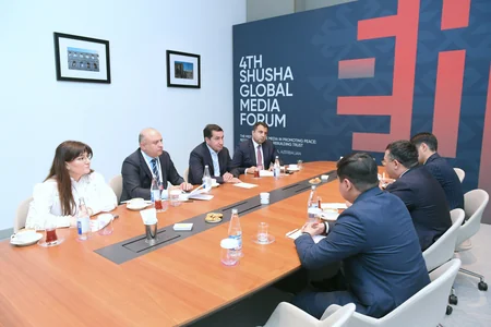 Hikmat Hajiyev, Kazakh officials discuss media cooperation