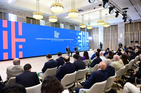 İlham Əliyev IV Şuşa Qlobal Media Forumunun açılışında iştirak edib - YENİLƏNİB-2