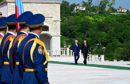 Peter Pelleqrininin Şuşada rəsmi qarşılanma mərasimi olub