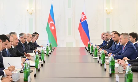 Prezident İlham Əliyevin Şuşada Slovakiya Prezidenti ilə geniş tərkibdə görüşü olub - YENİLƏNİB