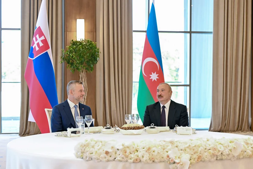 İlham Əliyevin adından Xankəndidə Slovakiya Prezidentinin şərəfinə rəsmi nahar verilib