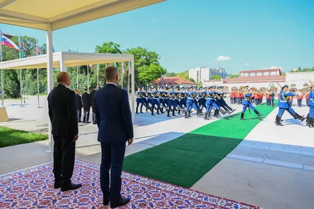 Peter Pelleqrininin Şuşada rəsmi qarşılanma mərasimi olub