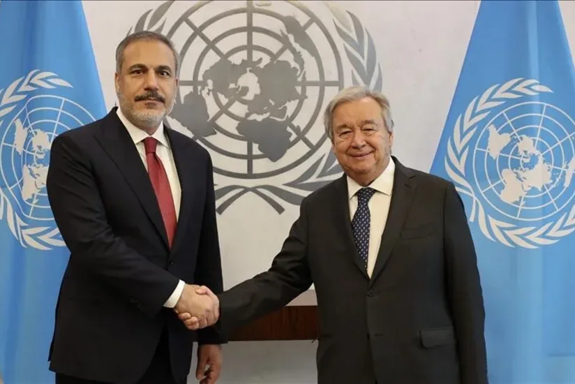 Hakan Fidan BMT Baş katibi ilə regional məsələləri müzakirə edib