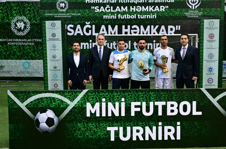Azərbaycan Həmkarlar İttifaqları Konfederasiyasının təşkilatçılığı ilə keçirilən minifutbol turniri başa çatıb