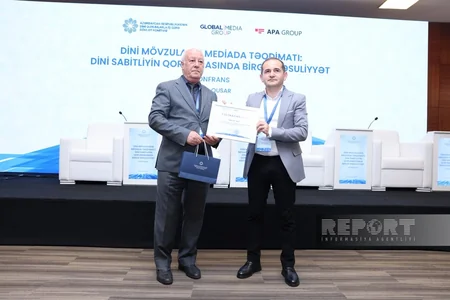 Milli mətbuatın 151 illiyinə həsr olunmuş konfransda media nümayəndələri mükafatlandırılıb