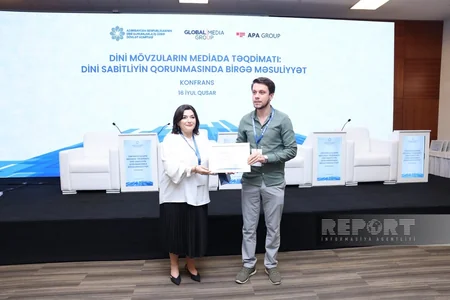 Milli mətbuatın 151 illiyinə həsr olunmuş konfransda media nümayəndələri mükafatlandırılıb