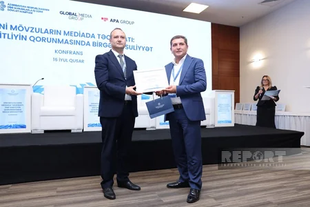 Milli mətbuatın 151 illiyinə həsr olunmuş konfransda media nümayəndələri mükafatlandırılıb