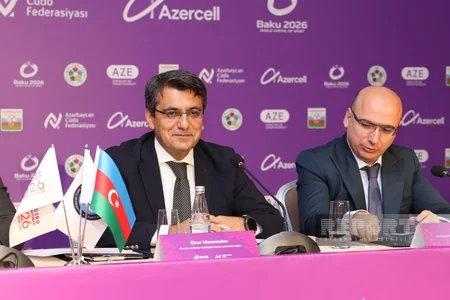 Bakıda keçiriləcək cüdo üzrə dünya çempionatına həsr olunmuş mətbuat konfransı keçirilib