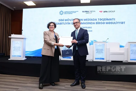Milli mətbuatın 151 illiyinə həsr olunmuş konfransda media nümayəndələri mükafatlandırılıb