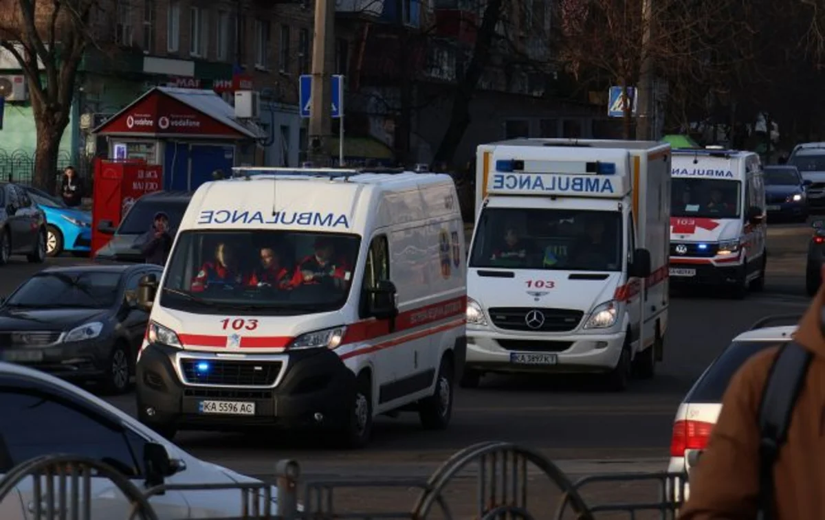 Russian attack on Kyiv kills two, injures six