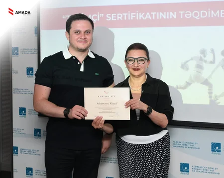 AMADA antidopinq təlimçi proqramının iştirakçılarına sertifikatlar təqdim edib
