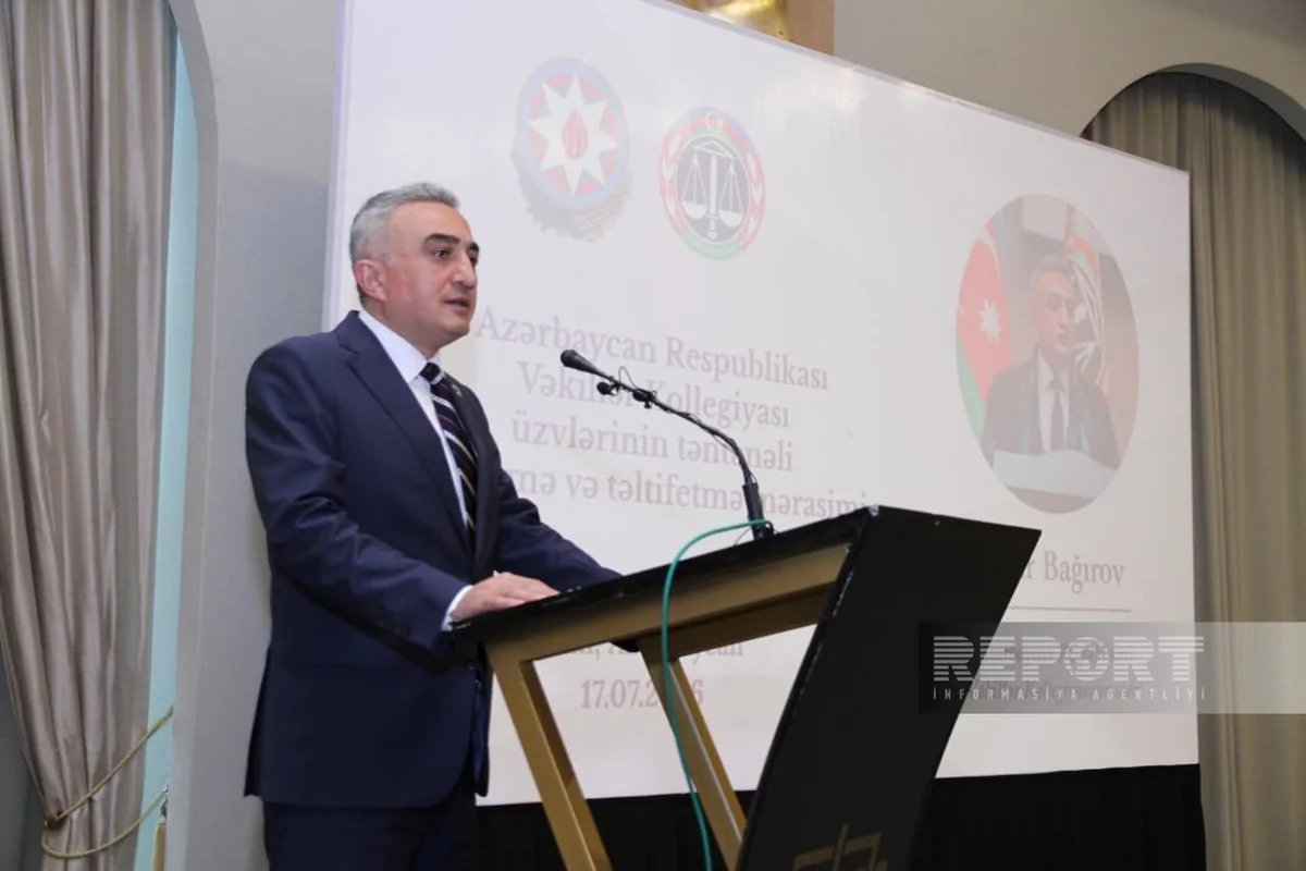 Anar Bağırov: Azərbaycan MDB məkanında vəkilliyi müstəqil peşə kimi qəbul edən ilk ölkədir