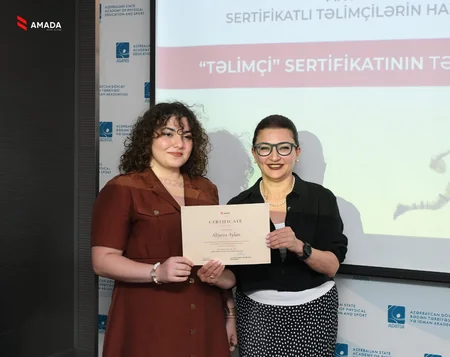 AMADA antidopinq təlimçi proqramının iştirakçılarına sertifikatlar təqdim edib