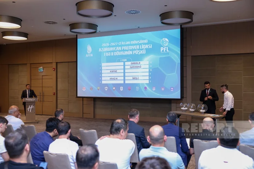 Futbol üzrə Azərbaycan Premyer Liqasının 2026/2027 mövsümünün püşkü atılıb